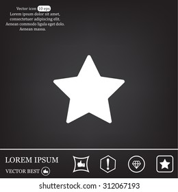 Star web icon. vector design