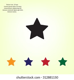 Star web icon. vector design