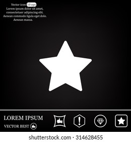 Star web icon. vector design