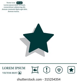 Star web icon. vector design
