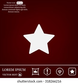 Star web icon. vector design