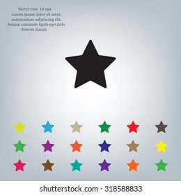 Star web icon. vector design