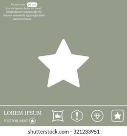 Star web icon. vector design
