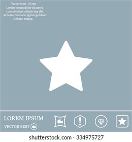 Star web icon. vector design