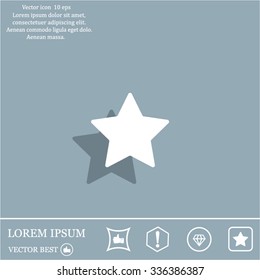Star web icon. vector design