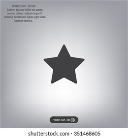 Star web icon. vector design