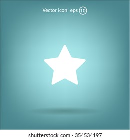Star web icon. vector design