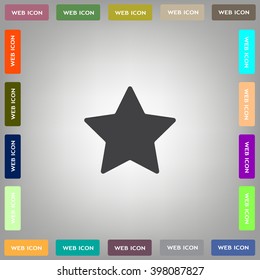 Star web icon. vector design