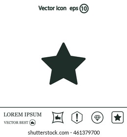 Star web icon. vector design