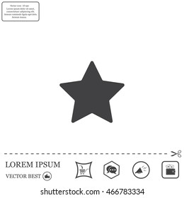 Star web icon. vector design