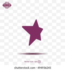 Star web icon. vector design