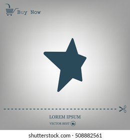 Star web icon. vector design
