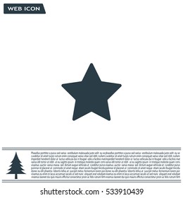 Star web icon. vector design