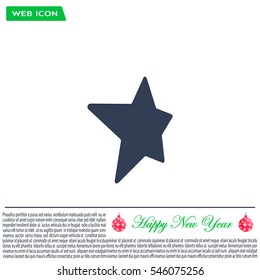 Star web icon. vector design