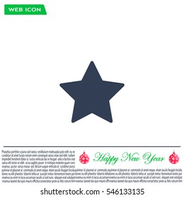 Star web icon. vector design