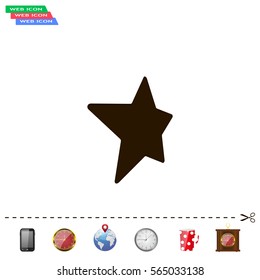 Star web icon. vector design