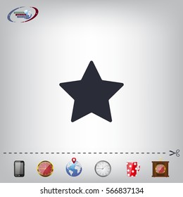 Star web icon. vector design