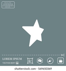 Star web icon. vector design