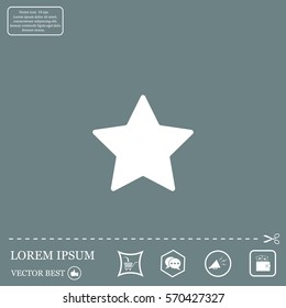 Star web icon. vector design