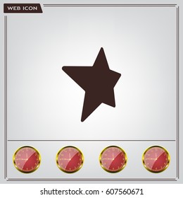 Star web icon. vector design