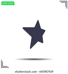 Star web icon. vector design