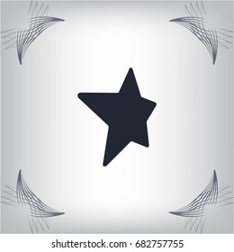 Star web icon. vector design