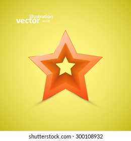 Star web icon, vector graphic design, stylish concept eps10