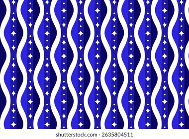 Star and Web Ogee Pattern Background
