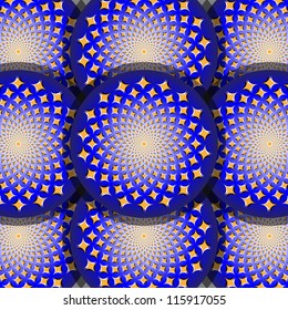 Star Wheels Background (motion illusion)