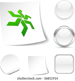star white icon. Vector illustration.