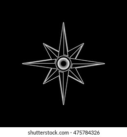 star  - white vector icon