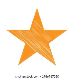 Estrella con patrón de efecto garabato, esquemático, garabato