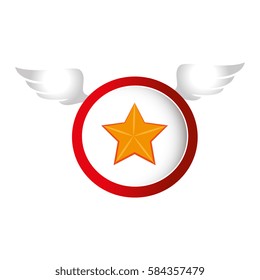 star with wings icon