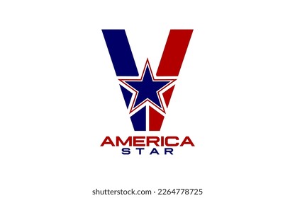 Star with wings logo design template