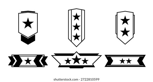 Logo de Star Wings. Plantilla del logotipo del ejército. Concepto de logotipo militar. Logotipo alado de la empresa, entrega y envío de símbolos.