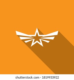 Star wings logo vector icon design