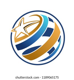 Star World Planet Logo Stock Vector (Royalty Free) 1189065175 ...