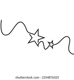 Star write logo template illustration