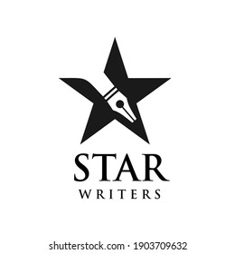 Star Writers Logo Concept for Success Writer