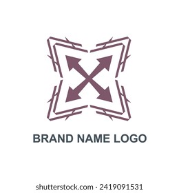 vector de logotipo de letras Star X