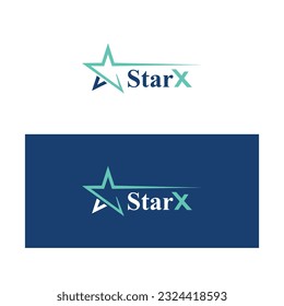 Logotipo Star X - Plantilla de diseño de logotipos estrella