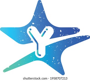 Star Y Letter Logo Design
