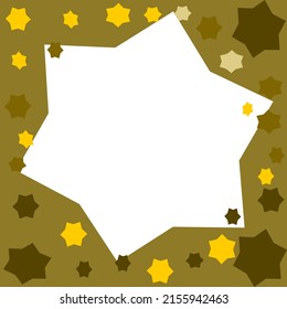 marco de fondo oscuro de color amarillo estrella