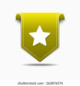 Star Yellow Vector Icon Design