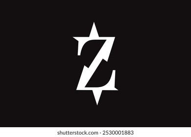 Star Z Letter Vector Logo design