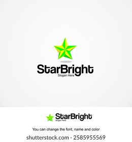 StarBright Logo Template Design Vector