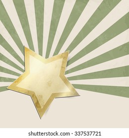 Starburst background in retro style