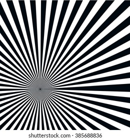 Starburst background. vector art in black and white. 