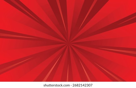 Vetor de plano de fundo de explosão estelar, modelo de plano de fundo de explosão de estrela vermelha, design de ilustração efeito de explosão brilhante