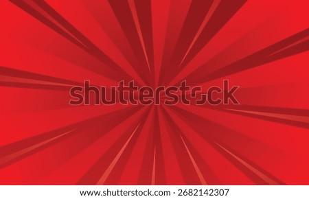 Starburst background vector, red star burst backdrop template, shining burst effect illustration design